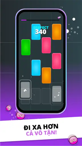 Infinite Tiles: EDM & Piano screenshot