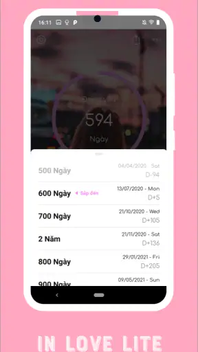 inlove - Đếm ngày yêu Lite screenshot