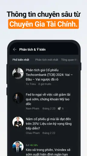 Investing.com chứng khoán, FX screenshot