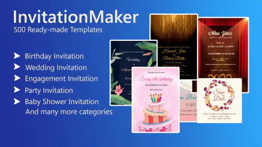 Invitation card Maker, Design screenshot