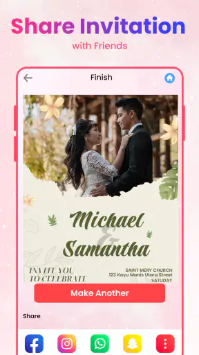 Invitation Maker Card Design screenshot