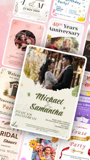 Invitation Maker Card Design screenshot