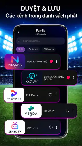 IPTV trực tuyến: Kênh giải trí screenshot