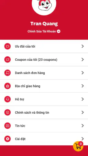 Jollibee Vietnam screenshot