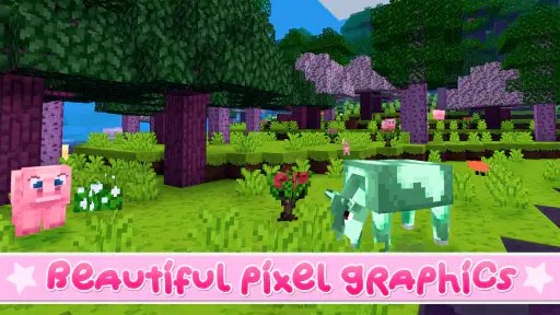 Kawaii World - Craft and Build screenshot