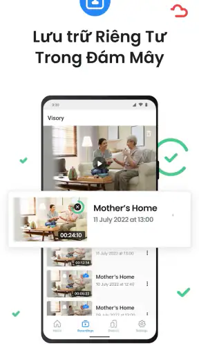 Kết nối camera giám sát Visory screenshot