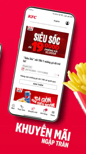 KFC Vietnam screenshot