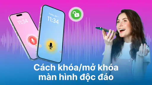 Khóa màn hình bằng giọng nói screenshot