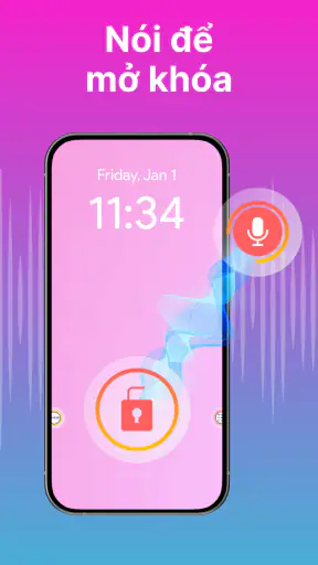 Khóa màn hình bằng giọng nói screenshot