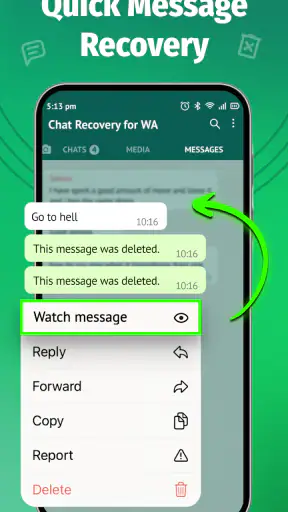 Khôi phục tin nhắn đã xóa! screenshot