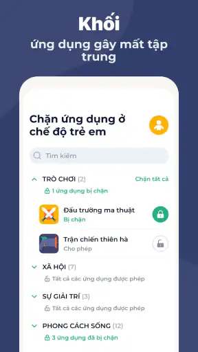 Kiểm soát cha mẹ - Kidslox screenshot