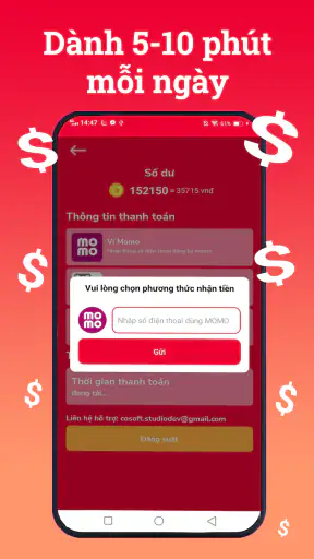 Kiếm tiền online cày tiền screenshot