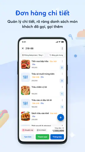 KiotViet Nhân viên Nhà hàng screenshot