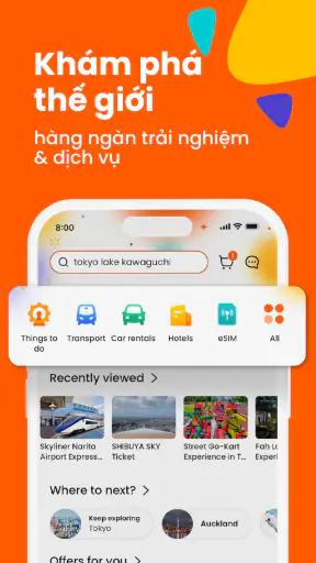Klook: Du Lịch & Trải Nghiệm screenshot