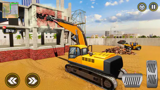 lái máy xúc trò chơi xây dựng screenshot