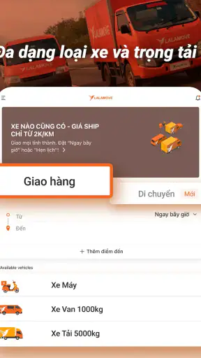 Lalamove: Giao hàng, Di chuyển screenshot