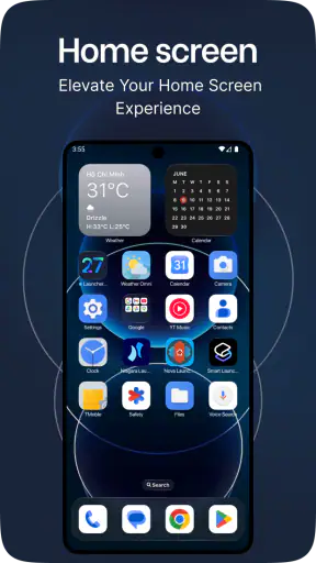 Launcher OS 27 : Liquid Glass screenshot