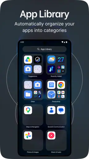 Launcher OS 27 : Liquid Glass screenshot