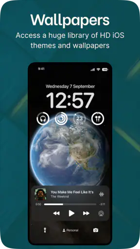 Launcher OS 27 : Liquid Glass screenshot