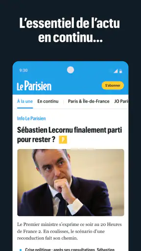 Le Parisien : l'info en direct screenshot