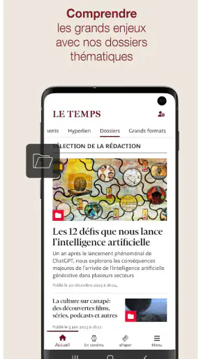 Le Temps, actualités et info screenshot