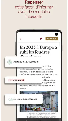 Le Temps, actualités et info screenshot