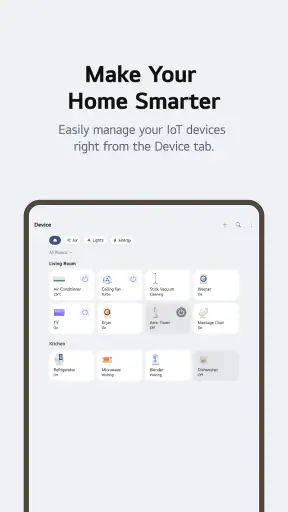 LG ThinQ screenshot