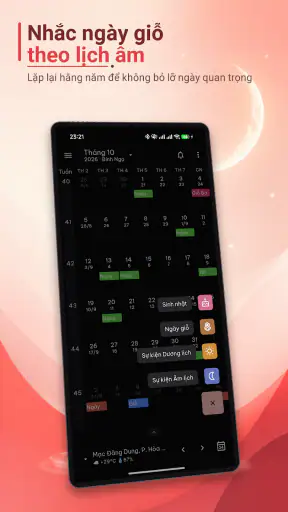Lịch Âm Việt - Nhắc Ngày Giỗ screenshot