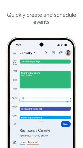 Lịch Google screenshot
