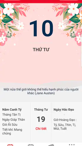 Lich ngay TOT - Lich Van Su screenshot