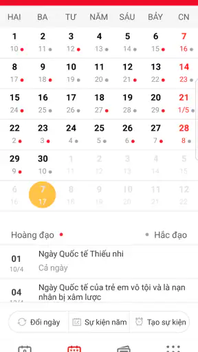 Lich ngay TOT - Lich Van Su screenshot