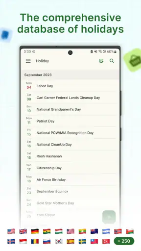 Lịch nghỉ lễ screenshot