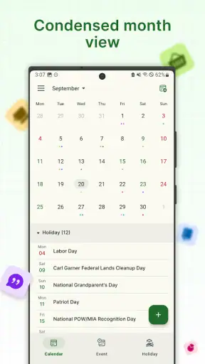 Lịch nghỉ lễ screenshot