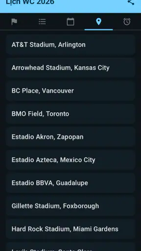 Lịch thi đấu World Cup 2026 screenshot