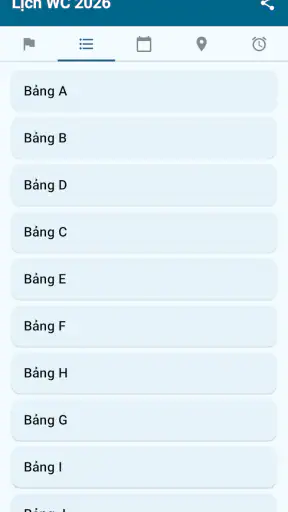 Lịch thi đấu World Cup 2026 screenshot