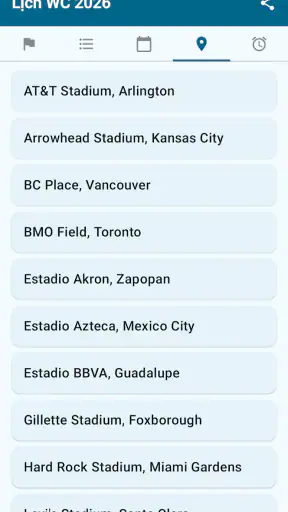 Lịch thi đấu World Cup 2026 screenshot