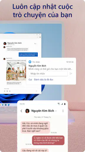 Liên kết với Windows screenshot