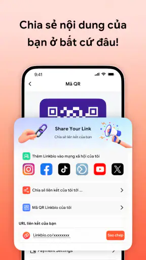 Linkbio - Link in bio tree App screenshot