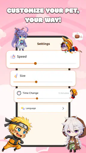 Live Anime Pets On Screen screenshot