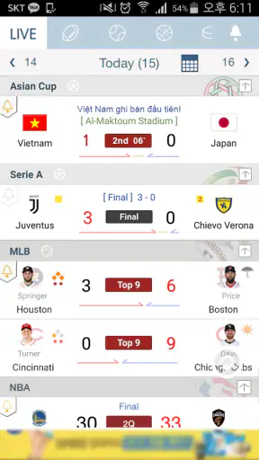 LIVE Score - Tỷ số cực nóng screenshot