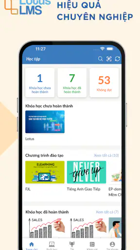 LotusLMS screenshot