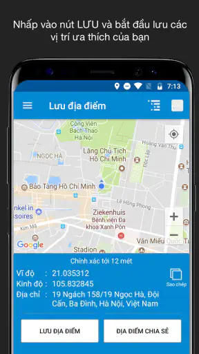 Lưu vị trí GPS screenshot