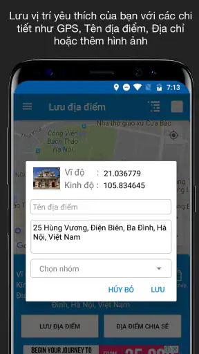 Lưu vị trí GPS screenshot