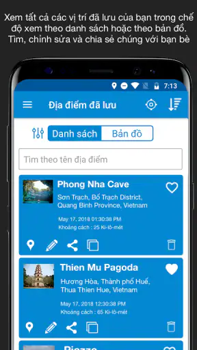 Lưu vị trí GPS screenshot