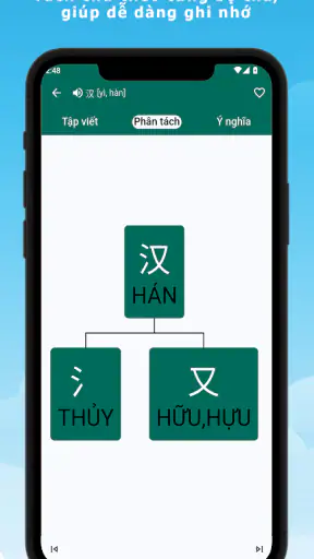 Luyện viết chữ Hán full screenshot