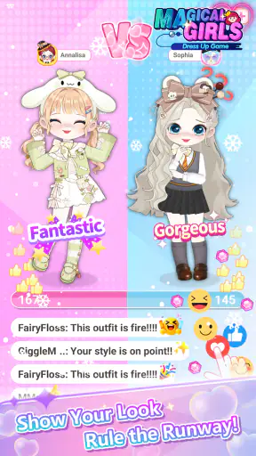 Magical Girls: Dress Up Game screenshot
