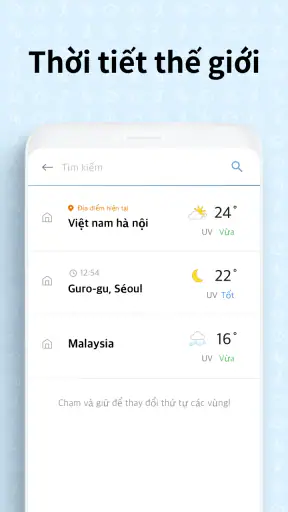 Màn hình thời tiết screenshot
