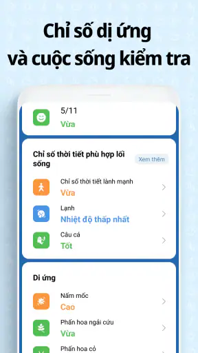 Màn hình thời tiết screenshot