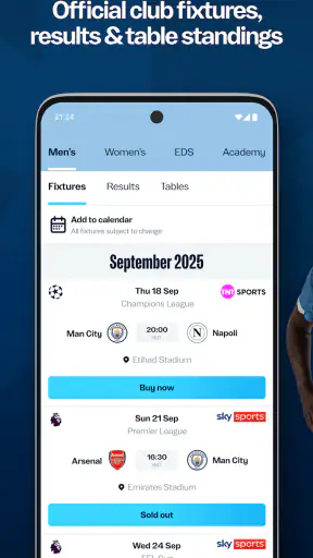 Manchester City Official App screenshot