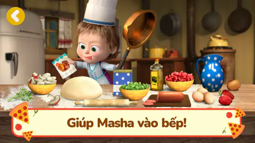 Masha và Gấu: Trò Chơi Pizza! screenshot